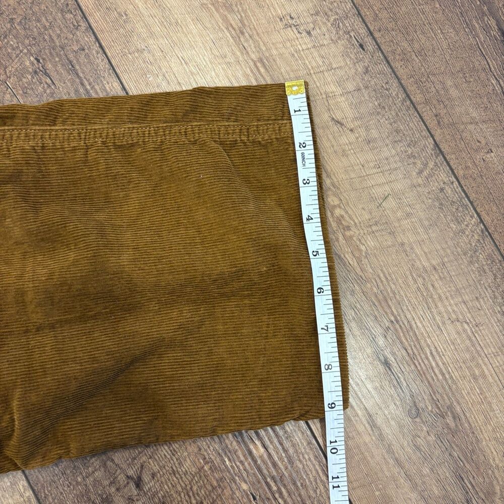 Free People Wrangler Brown Corduroy Straight-Leg Small Bib Overalls Jumpsuit - Picture 13 of 13